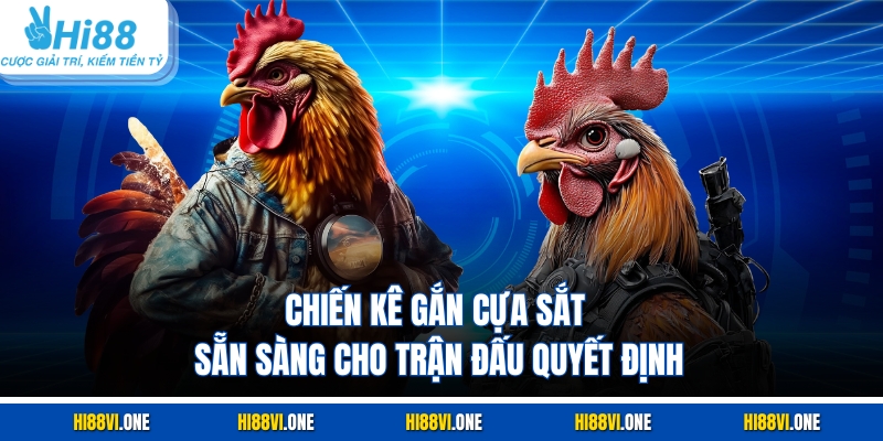 Chiến kê gắn cựa sắt sẵn sàng cho trận đấu quyết định