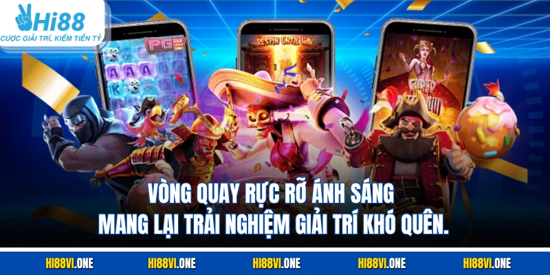 Vòng quay rực rỡ ánh sáng mang lại trải nghiệm giải trí khó quên.